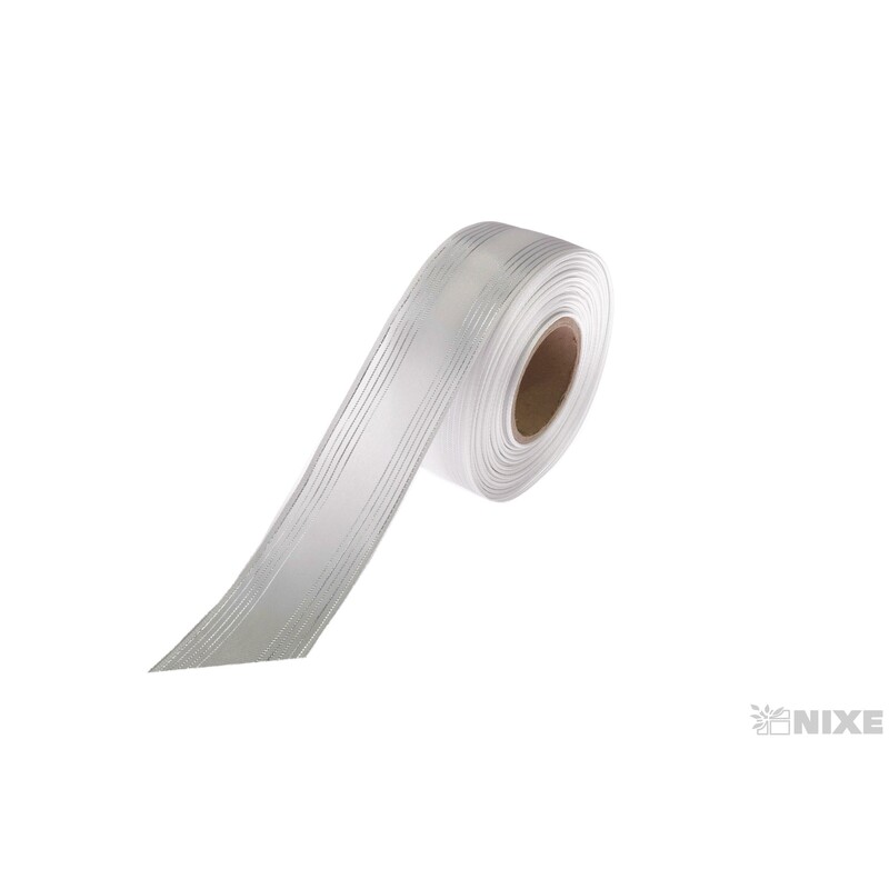 PLÁTNOVÁ STUHA MTP 40mmx25m*BÍLÁ 103100