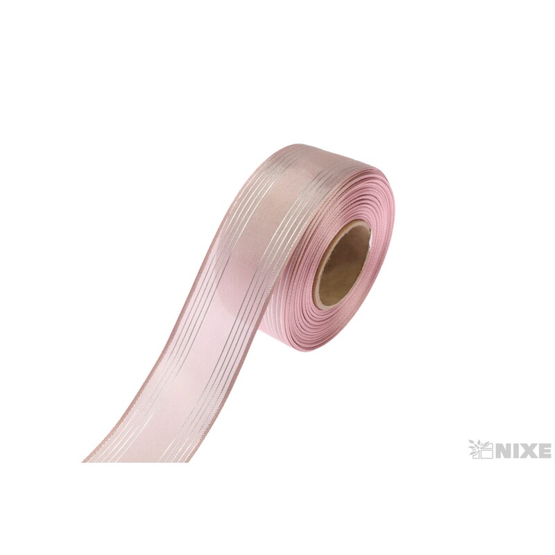 PLÁTNOVÁ STUHA MTP 40mmx25m*RŮŽOVÁ 108607/2