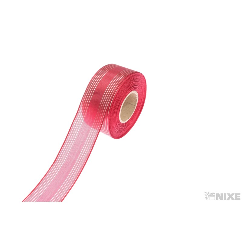 PLÁTNOVÁ STUHA MTP 40mmx25m*ČERVENÁ 108646/1