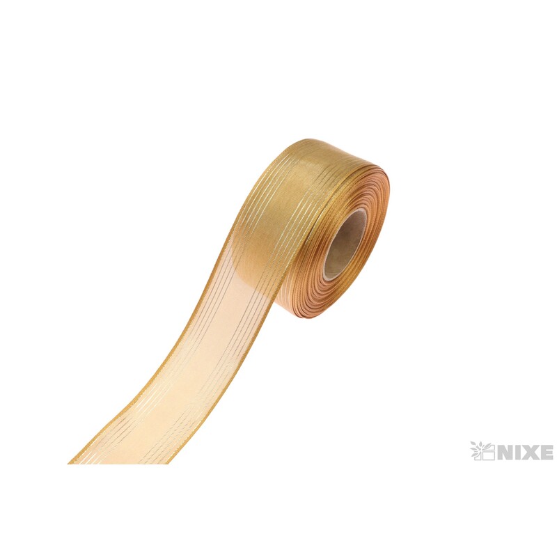 PLÁTNOVÁ STUHA MTP 40mmx25m*ZLATÁ 108742/1