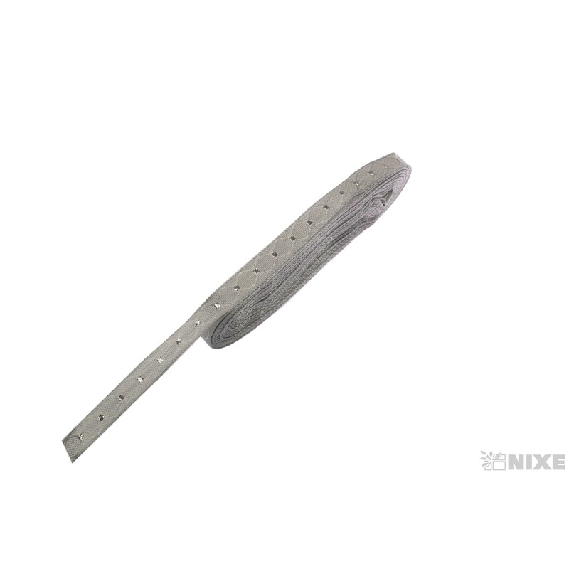 PLÁTNOVÁ STUHA MTP 10mmx10m*STŘÍBRNÁ 454603