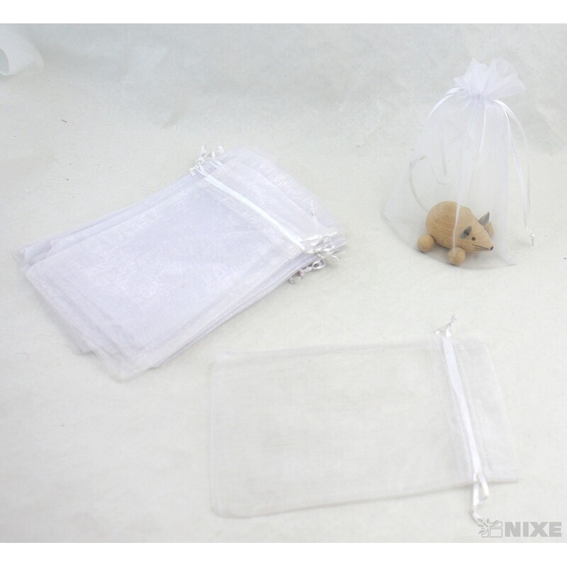SÁČEK ORGANZA 10x13cm*BÍLÁ 050