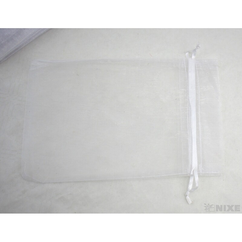 SÁČEK ORGANZA 10x13cm*BÍLÁ 050
