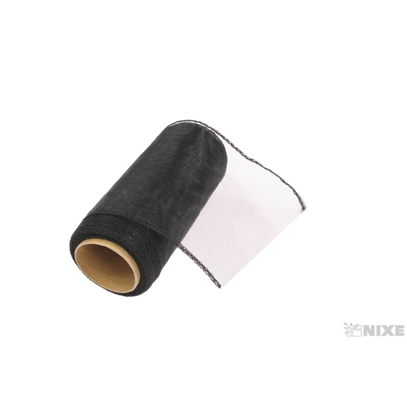 ORGANZA 11cmx10yd*ČERNÁ 080