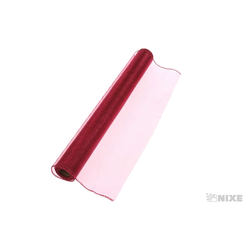 ORGANZA 39cmx8m*BORDOVÁ