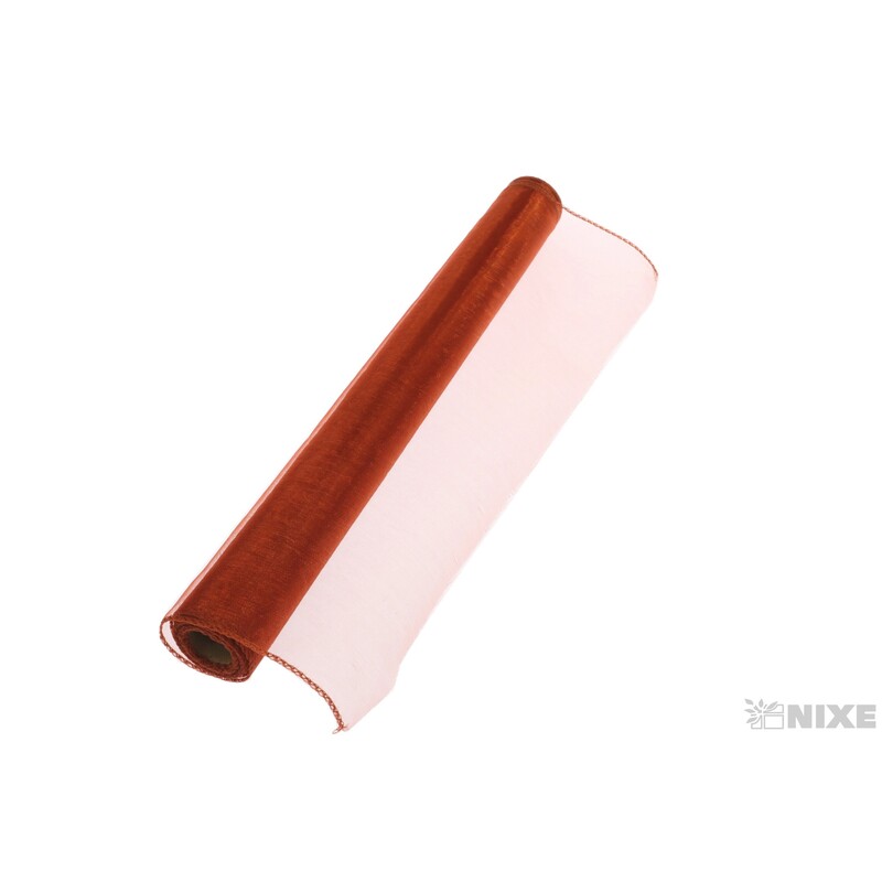 ORGANZA 39cmx8m*MĚDENÁ