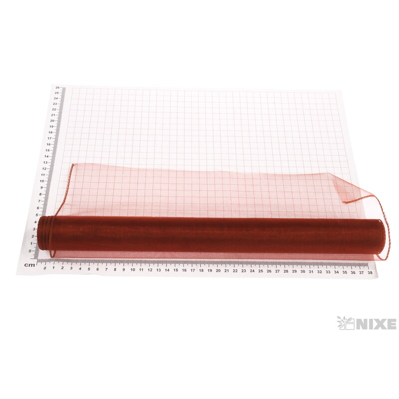 ORGANZA 39cmx8m*MĚDENÁ