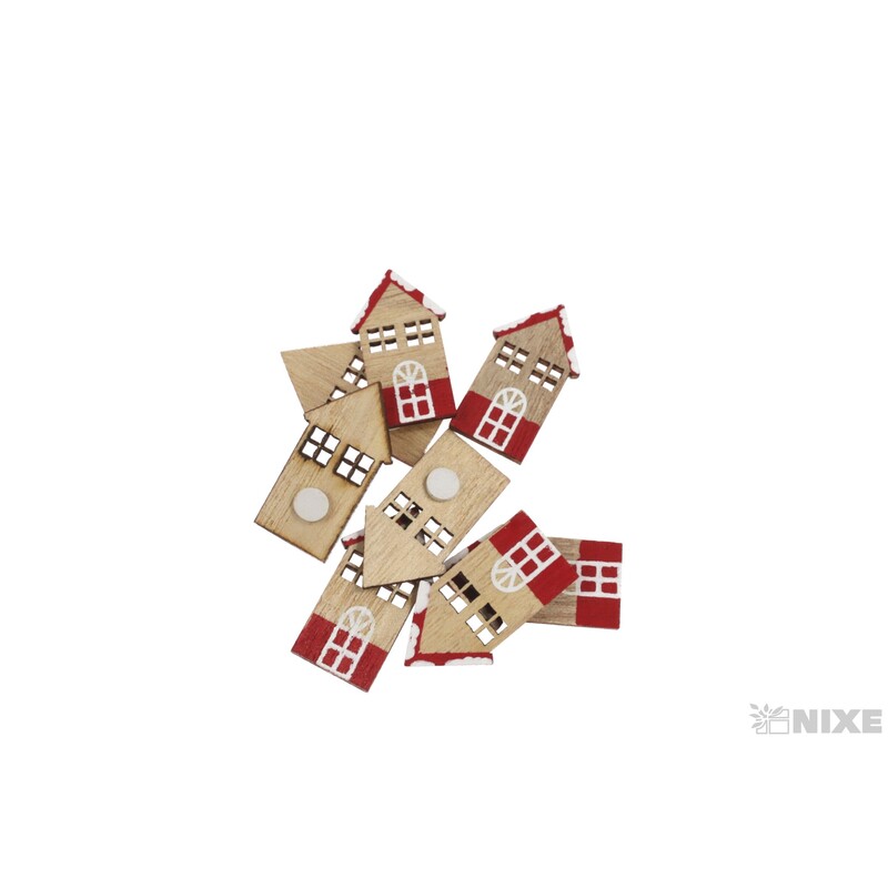 VÁNOCE NALEP 8ks 3cm*MIX BAREV