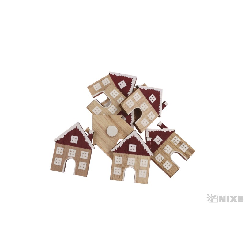 VÁNOCE NALEP 8ks 3cm*MIX BAREV