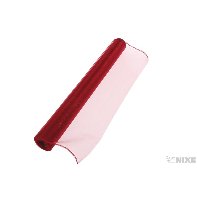 ORGANZA 39cmx8m*BORDOVÁ