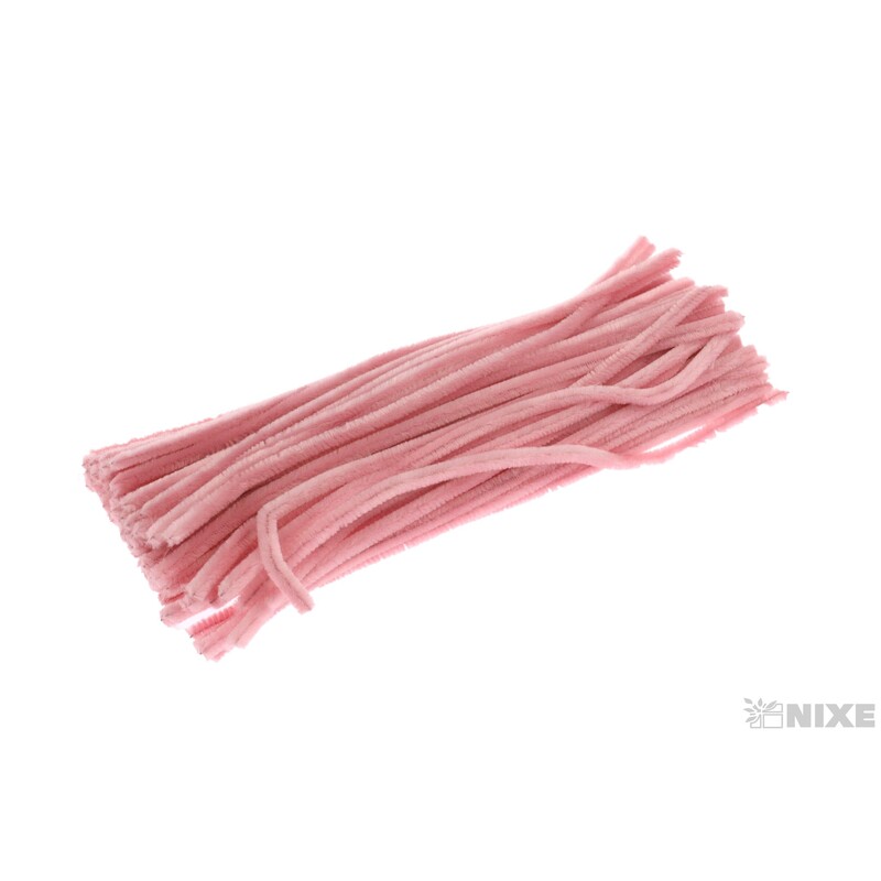 DRÁTEK ŽINYLKA 8mmx31cm 100ks*RŮŽOVÁ