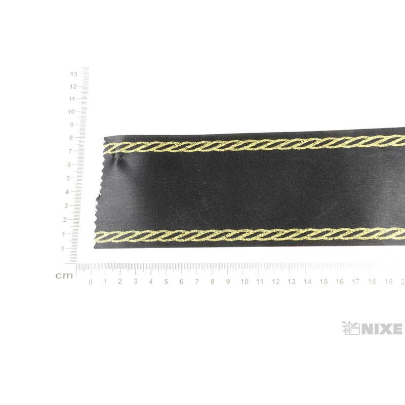 PL STUHA SMUTEČNÍ 80mmx10yd*ČERNÁ