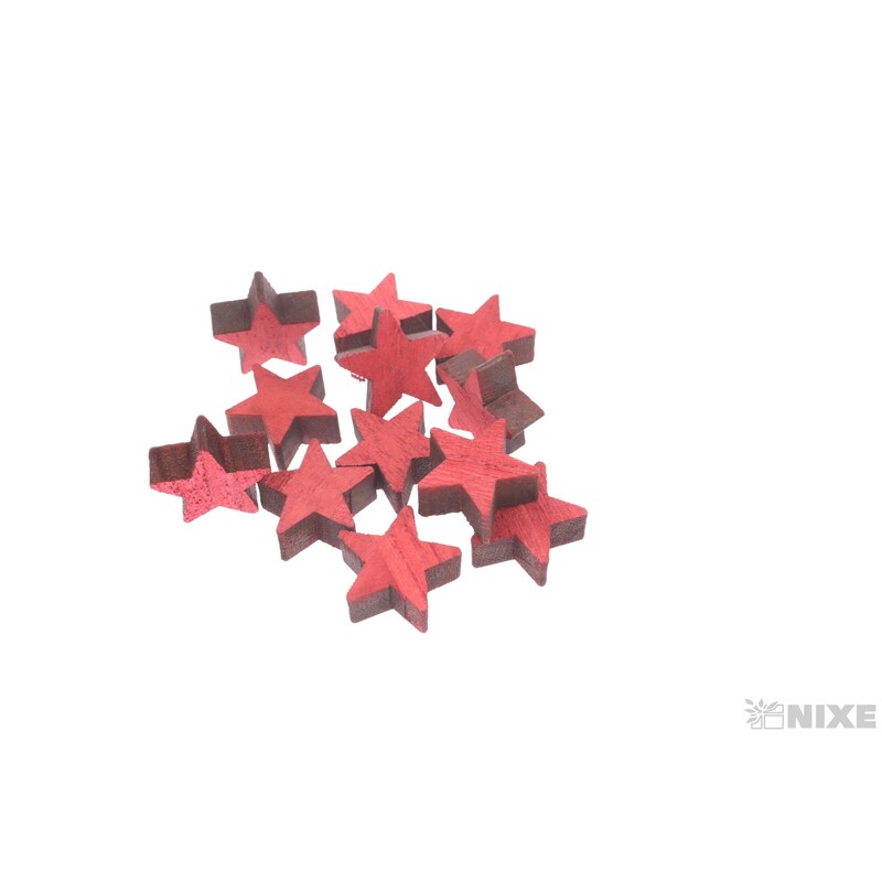 VÁNOCE MIX 2,5cm 48ks*ČERVENÁ