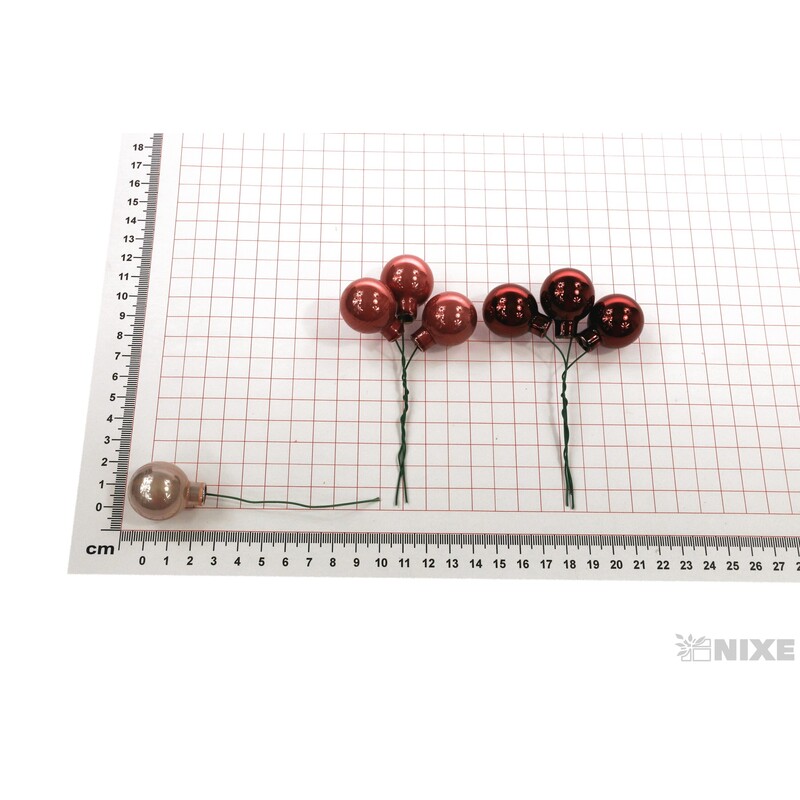 KOULE NA DR. 2,5x10,5cm 144ks MIX*RŮŽOVÁ