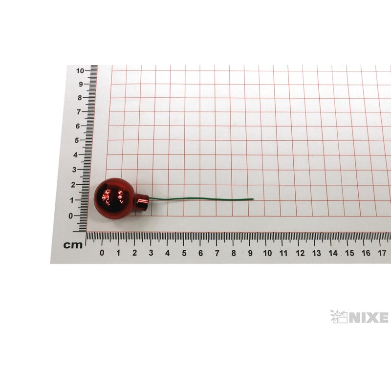 KOULE NA DR. 2,5x10,5cm 144ks*ČERVENÁ