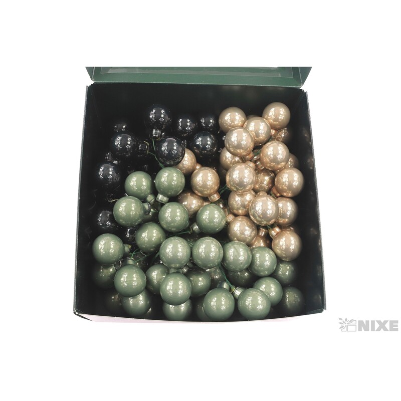 KOULE NA DR. 2,5x10,5cm 144ks MIX*ZELENÁ