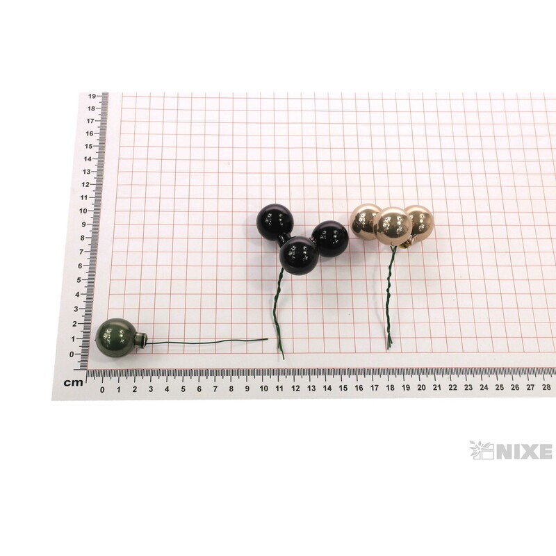 KOULE NA DR. 2,5x10,5cm 144ks MIX*ZELENÁ