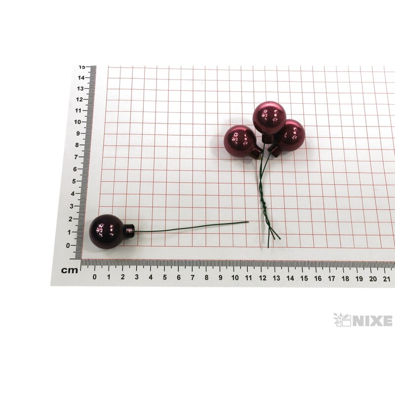 KOULE NA DR. 2,5x10,5cm 144ks MIX*RŮŽOVÁ TM.