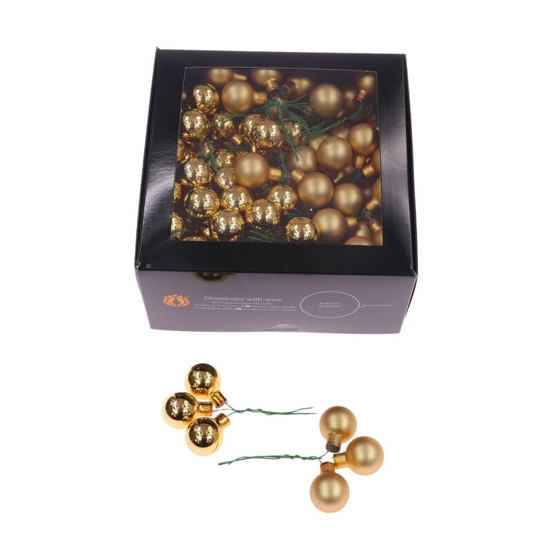 KOULE NA DR. 2,5x10,5cm 144ks MIX*ZLATÁ