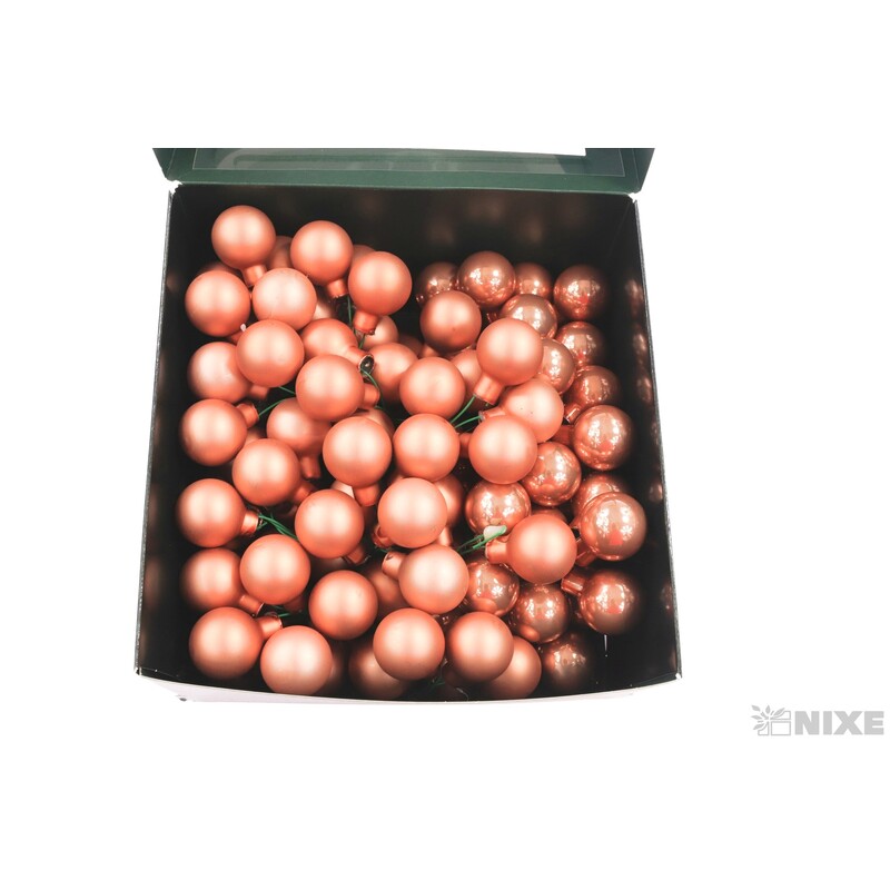 KOULE NA DR. 2,5x10,5cm 144ks MIX*RŮŽOVÁ