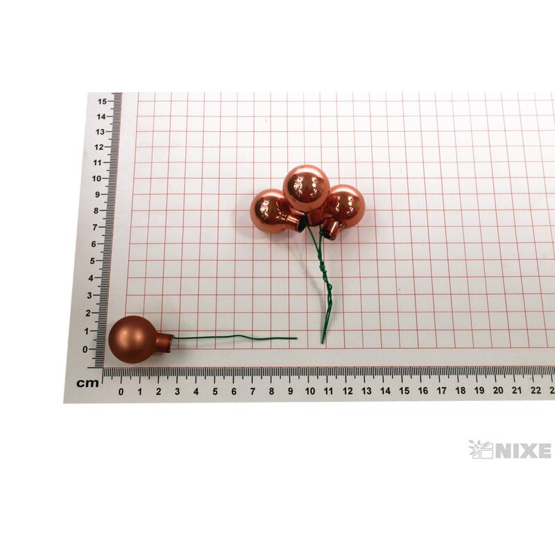 KOULE NA DR. 2,5x10,5cm 144ks MIX*RŮŽOVÁ