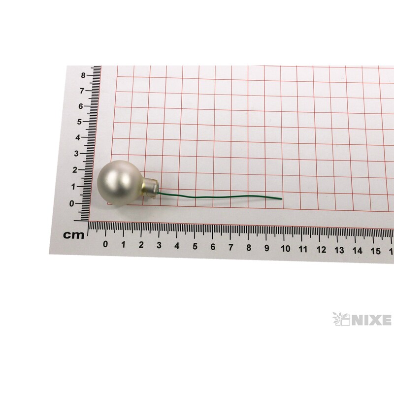 KOULE NA DR. 2,5x10,5cm 144ks MAT*STŘÍBRNÁ