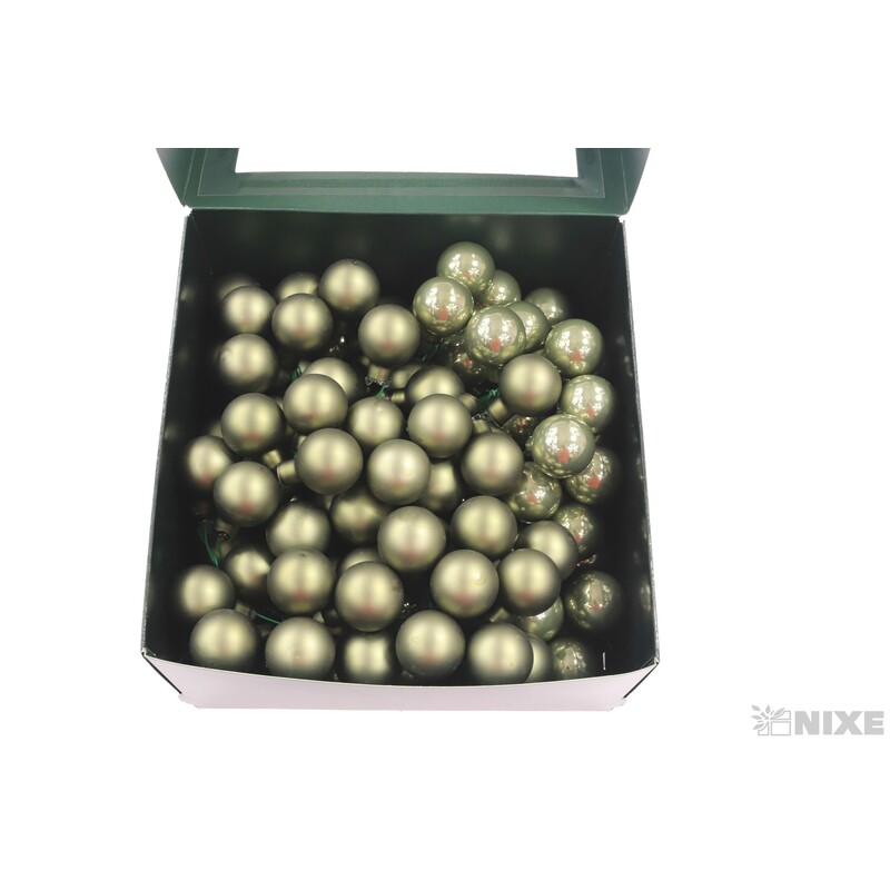 KOULE NA DR. 2,5x10,5cm 144ks MIX*ZELENÁ