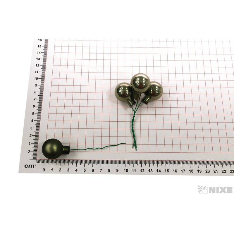 KOULE NA DR. 2,5x10,5cm 144ks MIX*ZELENÁ