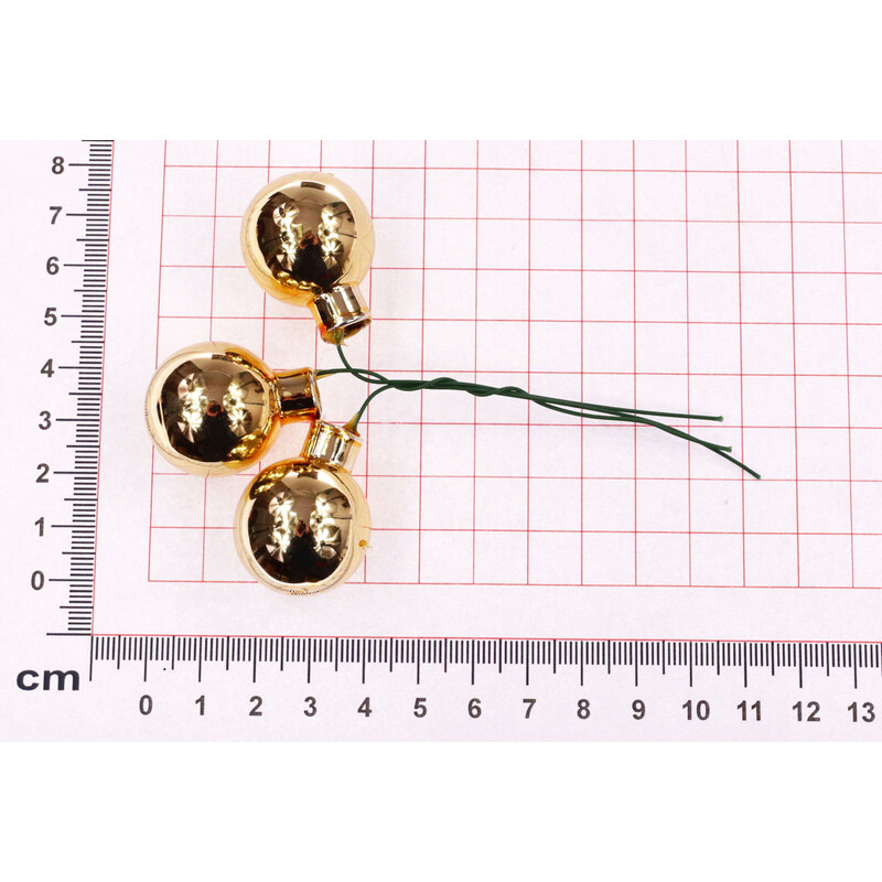 KOULE NA DR. 2,5x10,5cm 144ks*ZLATÁ