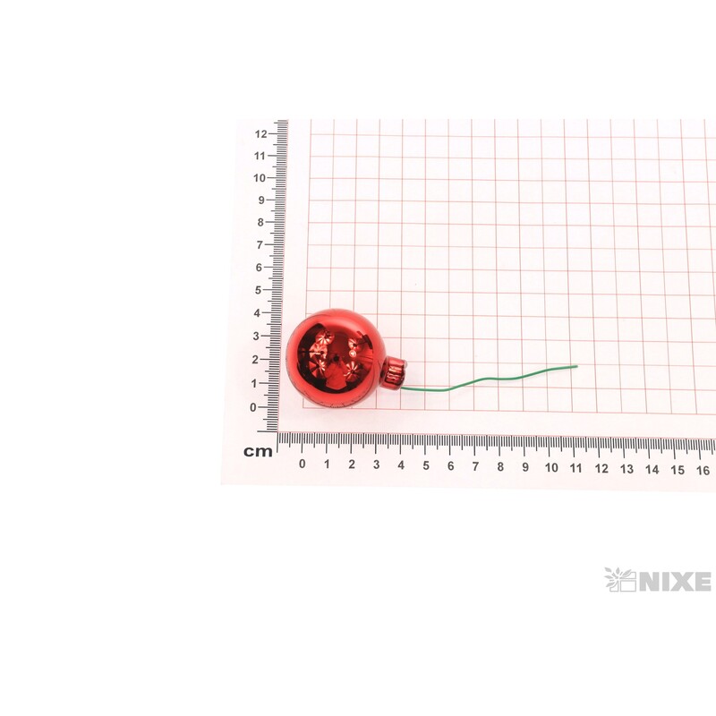 KOULE NA DR. 4x10cm 36ks*ČERVENÁ