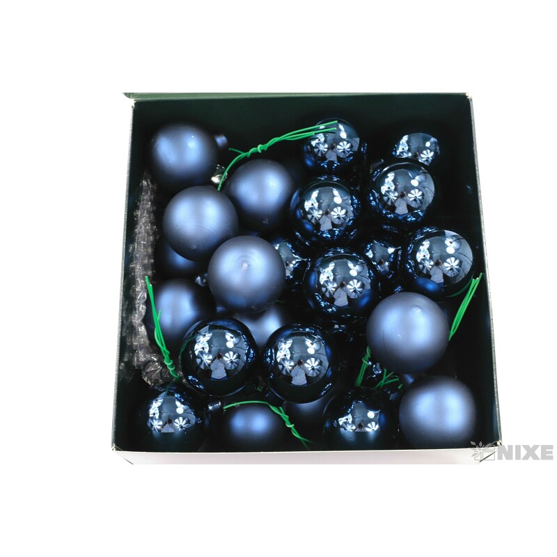 KOULE NA DR. 4x10cm 36ks MIX*MODRÁ