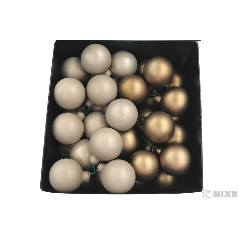 KOULE NA DR. 4x10cm 36ks MIX*ŠEDÁ