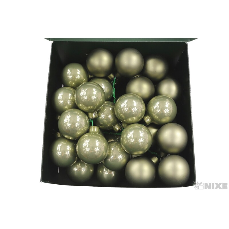 KOULE NA DR. 4x10cm 36ks MIX*ZELENÁ