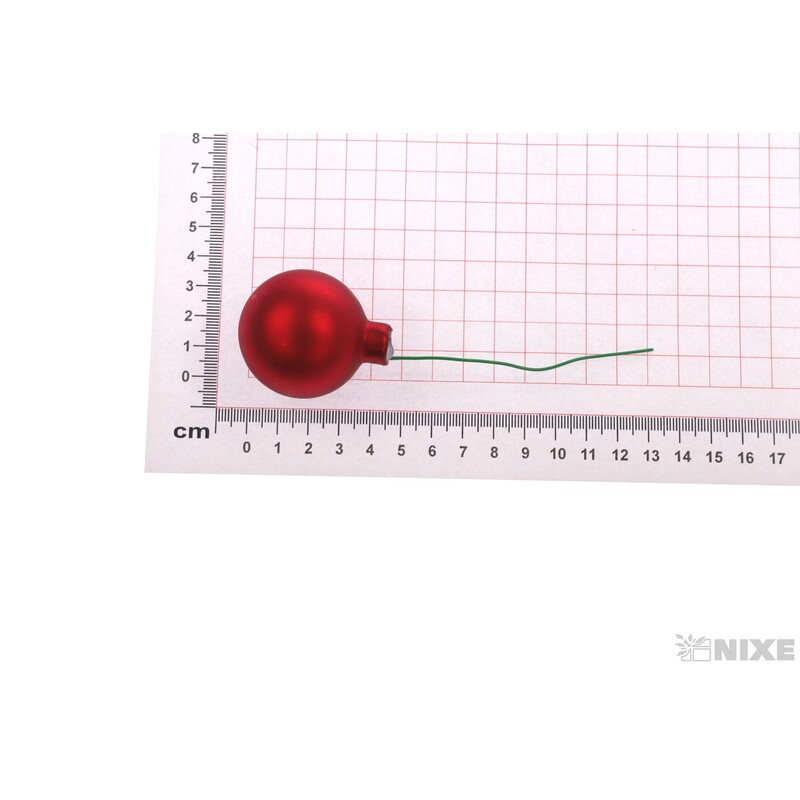 KOULE NA DR. 4x10cm 36ks MIX*ČERVENÁ