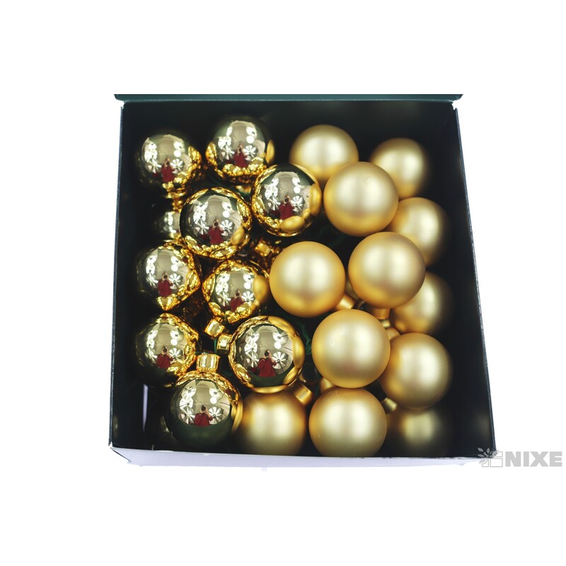 KOULE NA DR. 4x10cm 36ks MIX*ZLATÁ