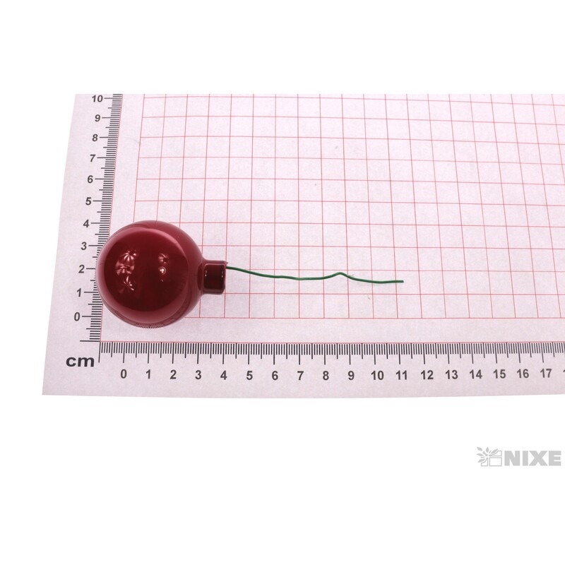 KOULE NA DR. 4x10cm 36ks MIX*ČERVENÁ