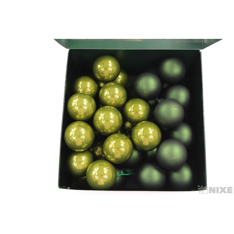 KOULE NA DR. 4x10cm 36ks MIX*ZELENÁ