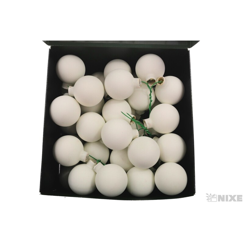 KOULE NA DR. 4x10cm 36ks MAT*BÍLÁ