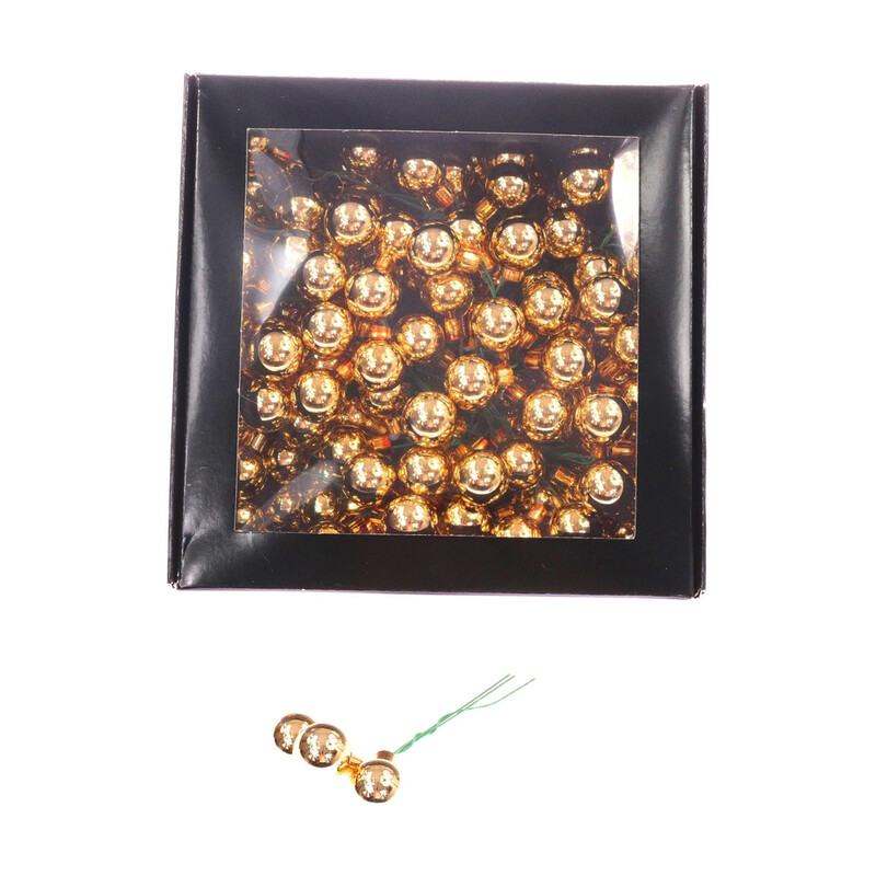 KOULE NA DR. 2x10,5cm 144ks MIX*ZLATÁ