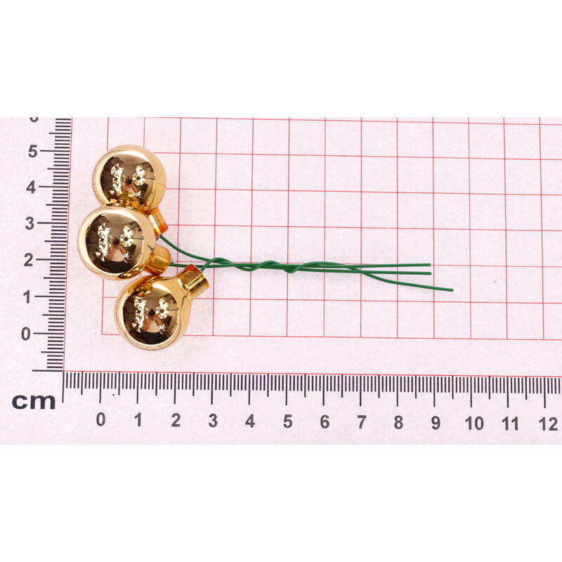 KOULE NA DR. 2x10,5cm 144ks MIX*ZLATÁ