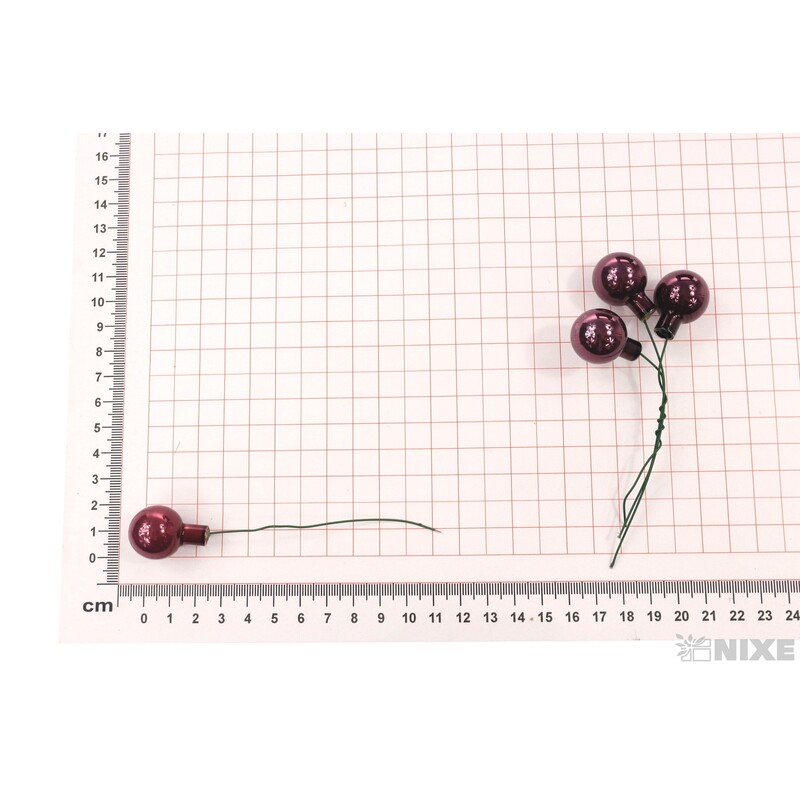 KOULE NA DR. 2x10,5cm 144ks MIX*FIALOVÁ