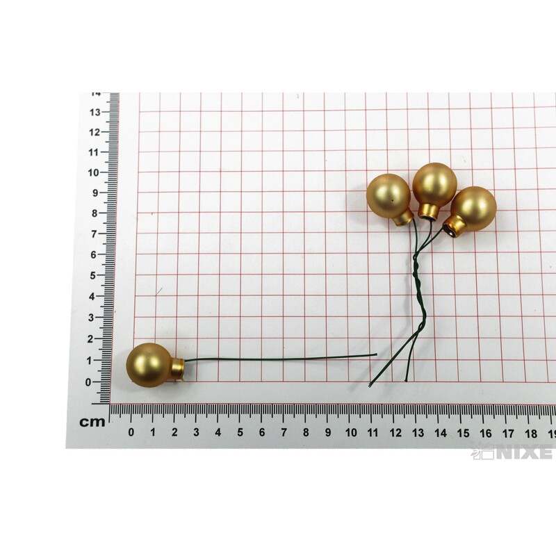 KOULE NA DR. 2x10,5cm 144ks MAT*ZLATÁ