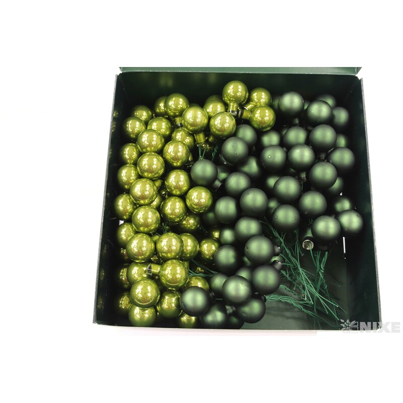 KOULE NA DR. 2x10,5cm 144ks MIX*ZELENÁ