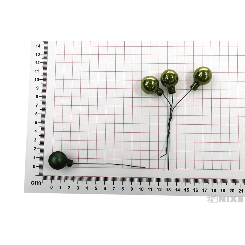 KOULE NA DR. 2x10,5cm 144ks MIX*ZELENÁ