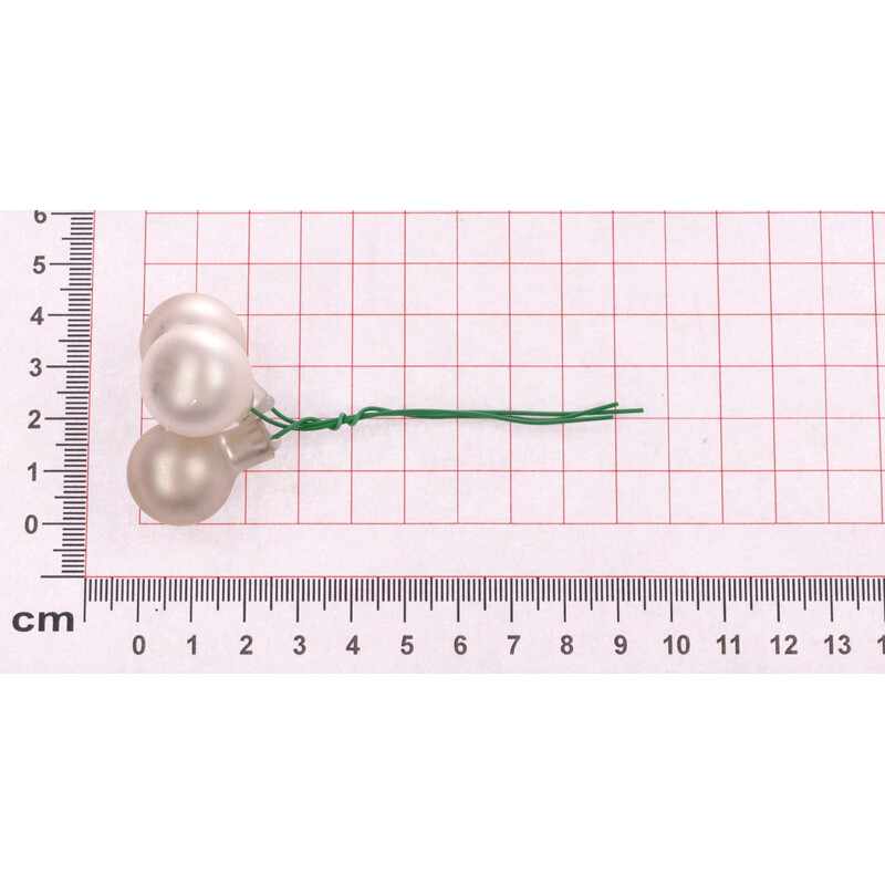 KOULE NA DR. 2x10,5cm 144ks MIX*STŘÍBRNÁ