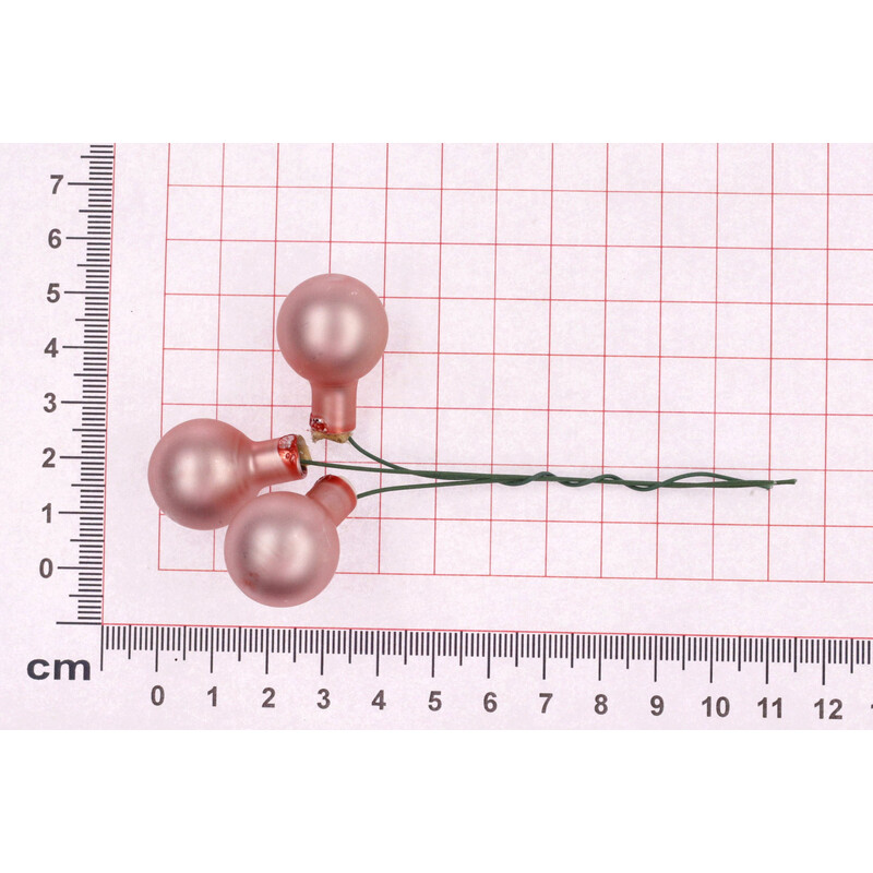 KOULE NA DR. 2x10,5cm 144ks MIX*RŮŽOVÁ