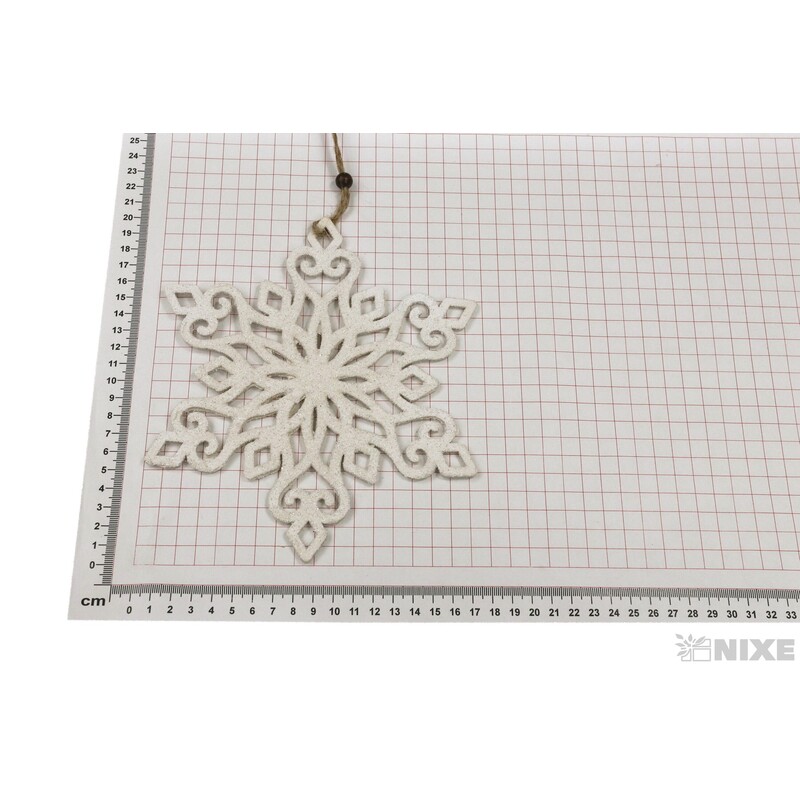 ZÁVĚS VLOČKA 20cm*BÍLÁ