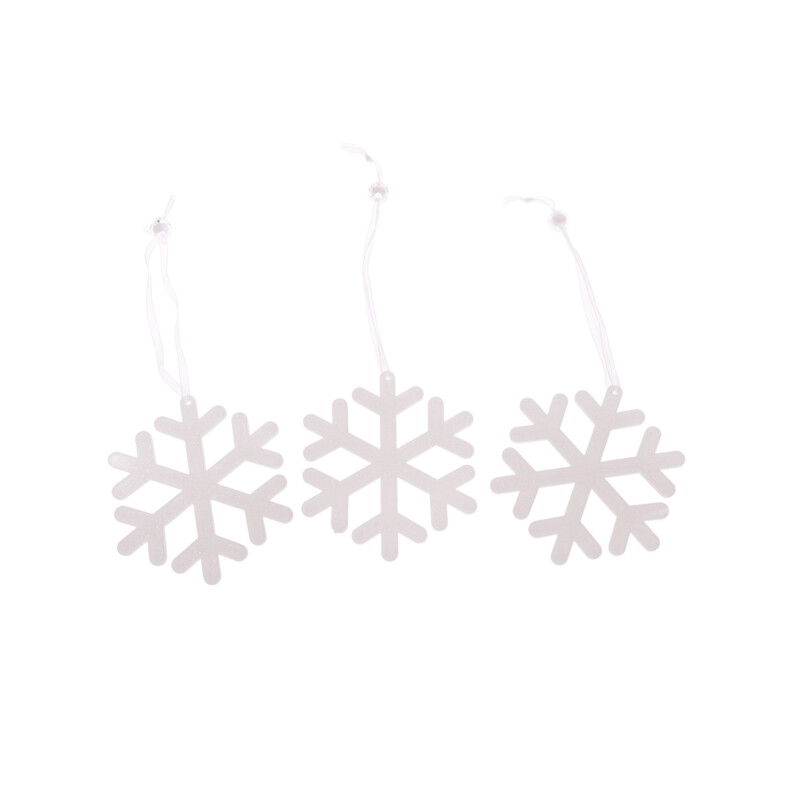 ZÁVĚS VLOČKA 3ks 8cm*BÍLÁ