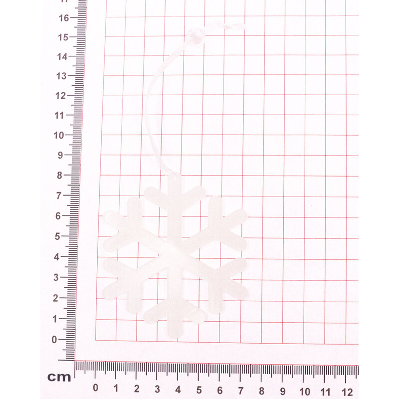 ZÁVĚS VLOČKA 3ks 8cm*BÍLÁ