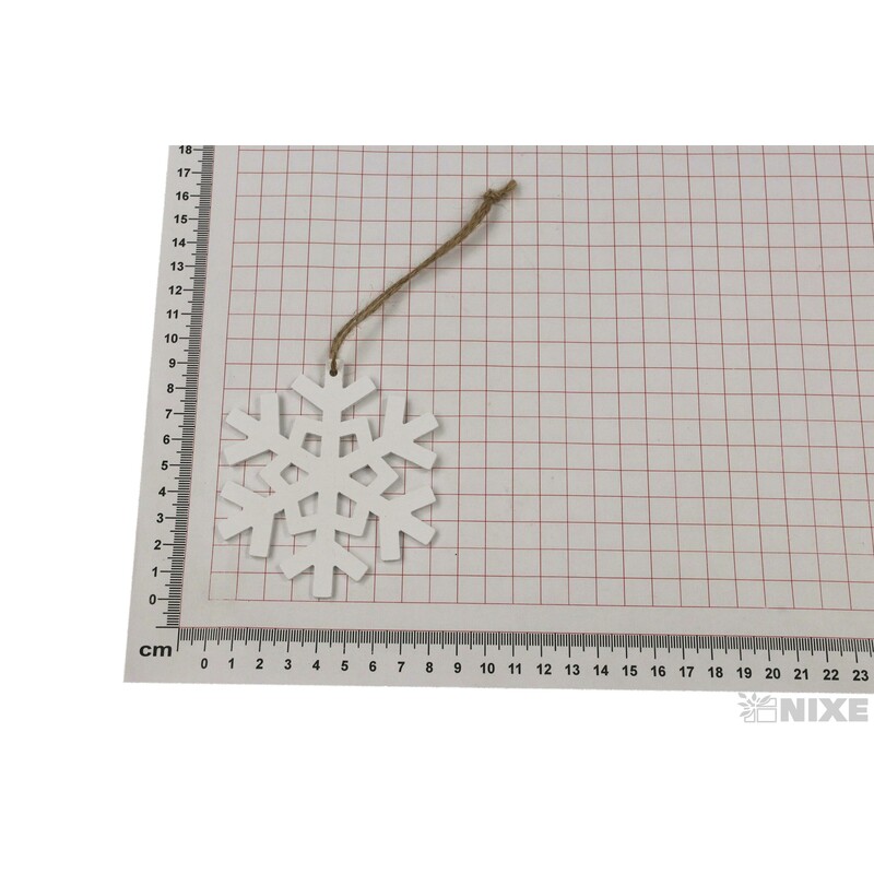 ZÁVĚS VLOČKA 3ks 9cm*BÍLÁ